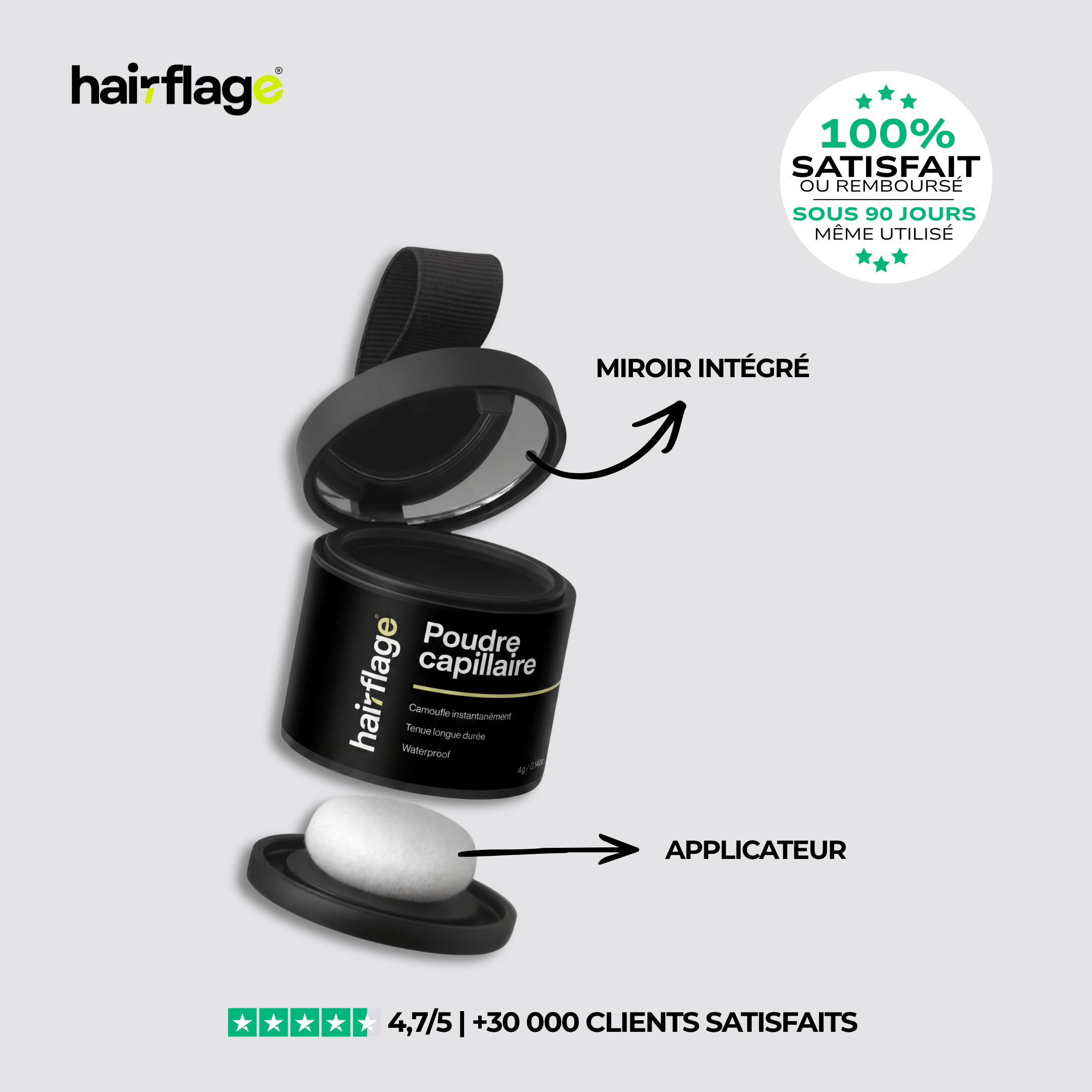 Poudre Hairflage® - Camouflage capillaire